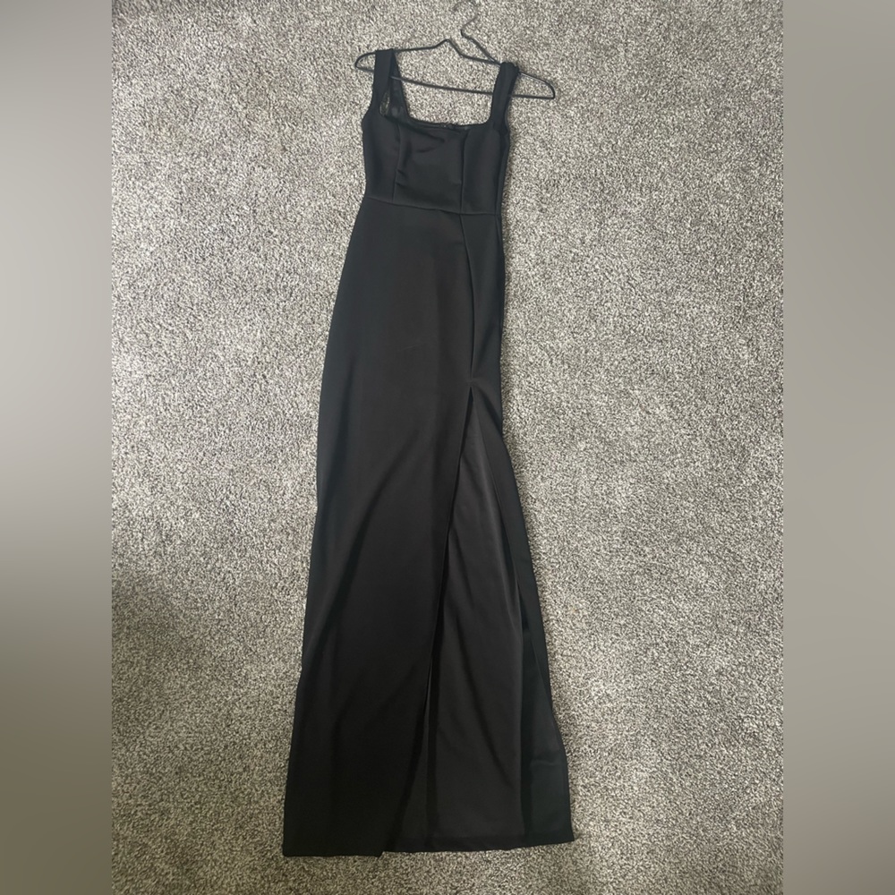 XS Windsor long black formal/prom dress